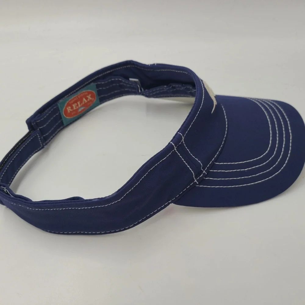 Tommy Bahama Visor Hat Adjustable Blue Marlin Logo Relax Fishing Outdoors Men